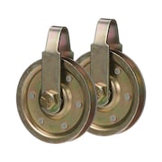Dura-Lift MAX Heavy Duty 3 in. Sectional Garage Pulley with Sheave (2-Pack) DLMAP3